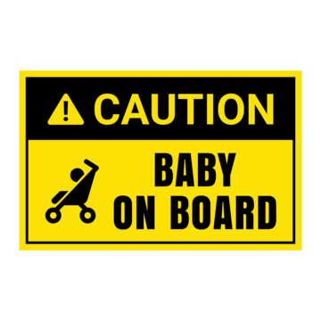 pngtree caution baby on board sign vector png image 15850613